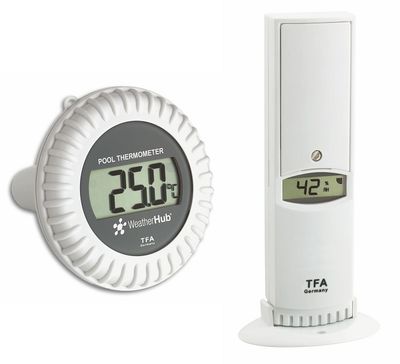 30.3310.02 TFA WeatherHub Bezdrôtové Čidlo Teploty a Vlhkosti s Bazénovým Čidlom