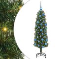 vidaXL Umelý vianočný stromček Zelená 150 cm PVC, oceľ a plast