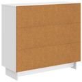 vidaXL Servírovacia skriňa Biela s vysokým leskom 89 x 34,5 x 80 cm