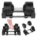Činka liatinová nastaviteľná 1x3-24kg, REBEL ACTIVE RBA-2331-24
