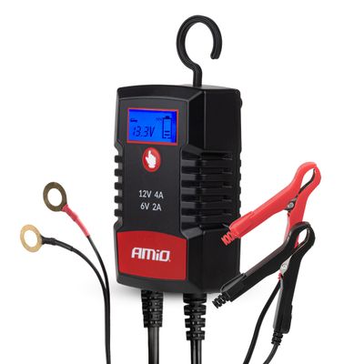 Nabíjačka digitálna AGM GEL STD LiFePo4 MAX 4A 6/12V PRO HOOK AMiO-04531