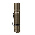 KLARUS XT2CR PRO Desert Tan taktická batéria 2100 lm, duálny spínač, 1x 18650 3100 mAh, USB, hnedá