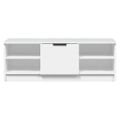 vidaXL TV stolík biely 102x35,5x36,5 cm spracované drevo