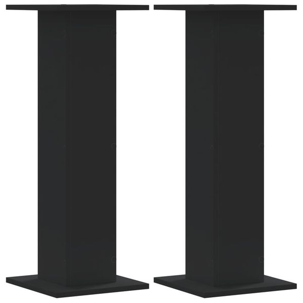 vidaXL Stojany na rastliny 2 ks čierne 30x30x80 cm kompozitné drevo