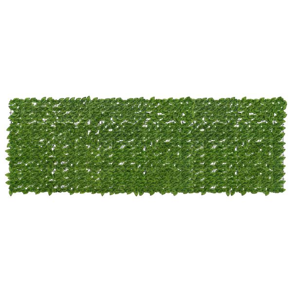 vidaXL Balkónový plôtik s listami Zelená a žltá 300 x 100 cm