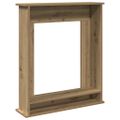 vidaXL Obloženie krbu dub artisan 75x20x87,5 cm kompozitné drevo