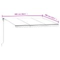 vidaXL Automaticky zaťahovacia markíza 500x300 cm antracitová