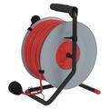 Predlžovací kábel EMOS P19150 na bubne 50 m / 1 zásuvka / červený / PVC / 230 V / 1,5 mm2