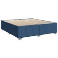 vidaXL Posteľ boxspring s matracom Modrá 200 x 200 cm Látka