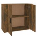 vidaXL Komoda dymový dub 80x33x70 cm spracované drevo
