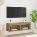 vidaXL TV nástenná skriňa 100 x 30 x 30 cm Remeselný dub