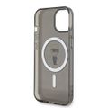 Obal Karl Lagerfeld pre iPhone 15 6,1" KLHMP15SHFCKNOK čierny hardcase IML Ikonik MagSafe