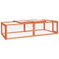 vidaXL Králikáreň 183x90x46,5 cm masívne jedľové drevo