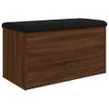 vidaXL Úložná lavička hnedý dub 82x42x45 cm kompozitné drevo