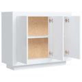 vidaXL Komoda biela 92x35x75 cm spracované drevo