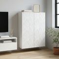 vidaXL Nástenná skrinka Biela 66 x 34,5 x 90 cm Kompozitné drevo