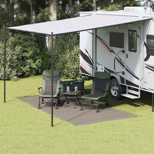 vidaXL Koberec do stanu Svetlosivá 400 x 200 cm Polyetylén