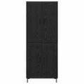 vidaXL Highboard 2 ks Čierny dub 69,5 x 34 x 180 cm Kompozitné drevo