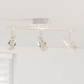 vidaXL Stropné bodové svetlo so bodmi Niklová 36,5 x 10 x 12,5 cm Kov