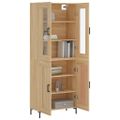 vidaXL Vysoká skrinka dub sonoma 69,5x34x180 cm spracované drevo