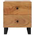 vidaXL Nočné stolíky 2 ks 40x33x46 cm akáciový masív