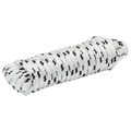 vidaXL Lano na čln 10 mm 6 m Biela a čierna Polyester