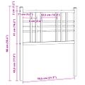 vidaXL Kovové náhradné čelo postele biele 80 cm