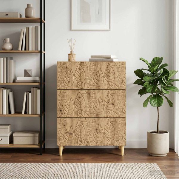 vidaXL Zásuvkový kabinet 66 x 34,5 x 90 cm Kompozitné drevo