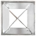 vidaXL Kotviace hroty 6 ks, strieborné 12x12x89 cm, pozinkovaná oceľ