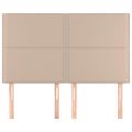 vidaXL Čelo postele Cappuccino 144x5x118/128 cm umelá koža