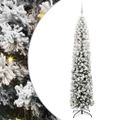 vidaXL Umelý vianočný stromček Zelená 210 cm PVC, oceľ a plast