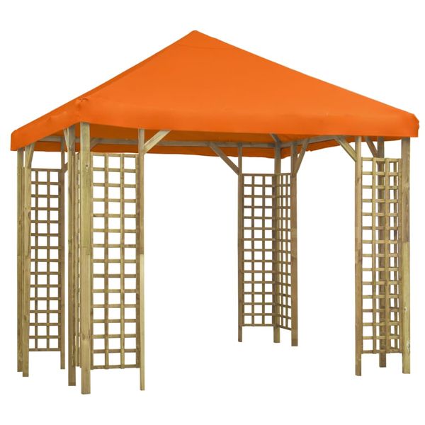 vidaXL Altánok 3x3 m, oranžový