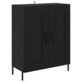 vidaXL Highboard Čierny dub 69,5 x 34 x 180 cm Kompozitné drevo