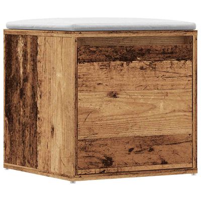 vidaXL Box Zásuvka Old Wood 40,5x40x40 cm Engineered Wood