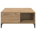 vidaXL Konferenčný stolík Remeselný dub 80 x 80 x 36,5 cm