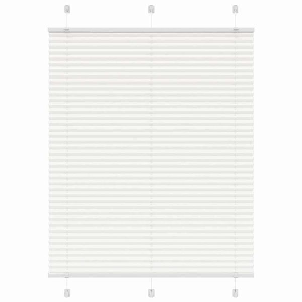vidaXL plisovaná roleta biela 110x100 cm šírka látky 109,4 cm
