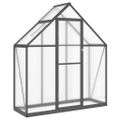 vidaXL Skleník s základovým rámom antracitový 169x58x195 cm hliník