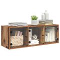 vidaXL Nástenná skrinka 102 x 37 x 35 cm Kompozitné drevo Staré drevo