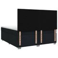 vidaXL Posteľ boxspring s matracom Čierna 200 x 200 cm Látka