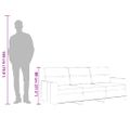 vidaXL 3-miestna pohovka krémová 180 cm látka