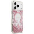 Puzdro Guess Resin Bottom Glitter MagSafe pre iPhone 17 Pro ružové