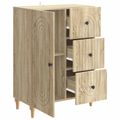vidaXL Servírovacia skriňa so zásuvkou Dub sonoma 66 x 34,5 x 90 cm