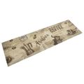 vidaXL Kuchynský koberec umývateľný Coffee hnedý 45x150 cm zamat