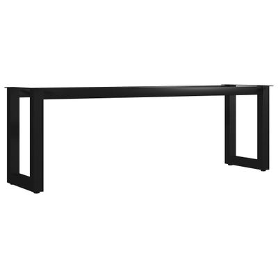 vidaXL Nohy na lavičku, rám v tvare O 145x36x42 cm
