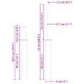 vidaXL Plynový valec kancelárskej stoličky Čierna 505-720 mm Železo