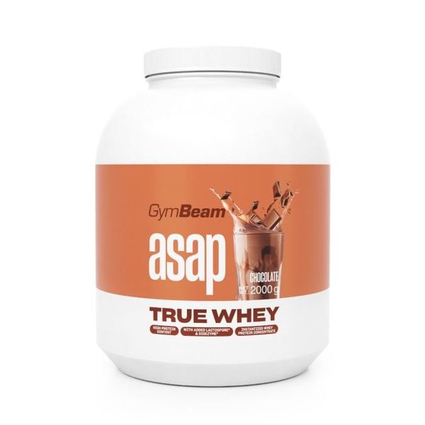 ASAP True Whey - GymBeam, čokoláda, 2000 g