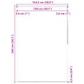 vidaXL Sprchová roleta 140x240 cm, kruhy