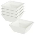 vidaXL Záhradný kvetináč 5 ks Biela 40 x 40 x 15 cm