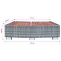 vidaXL Záhradný úložný box, sivý 120x50x60 cm, polyratan