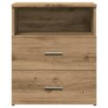 vidaXL Nočné stolíky 2 ks dub artisan 50x32x60 cm kompozitné drevo